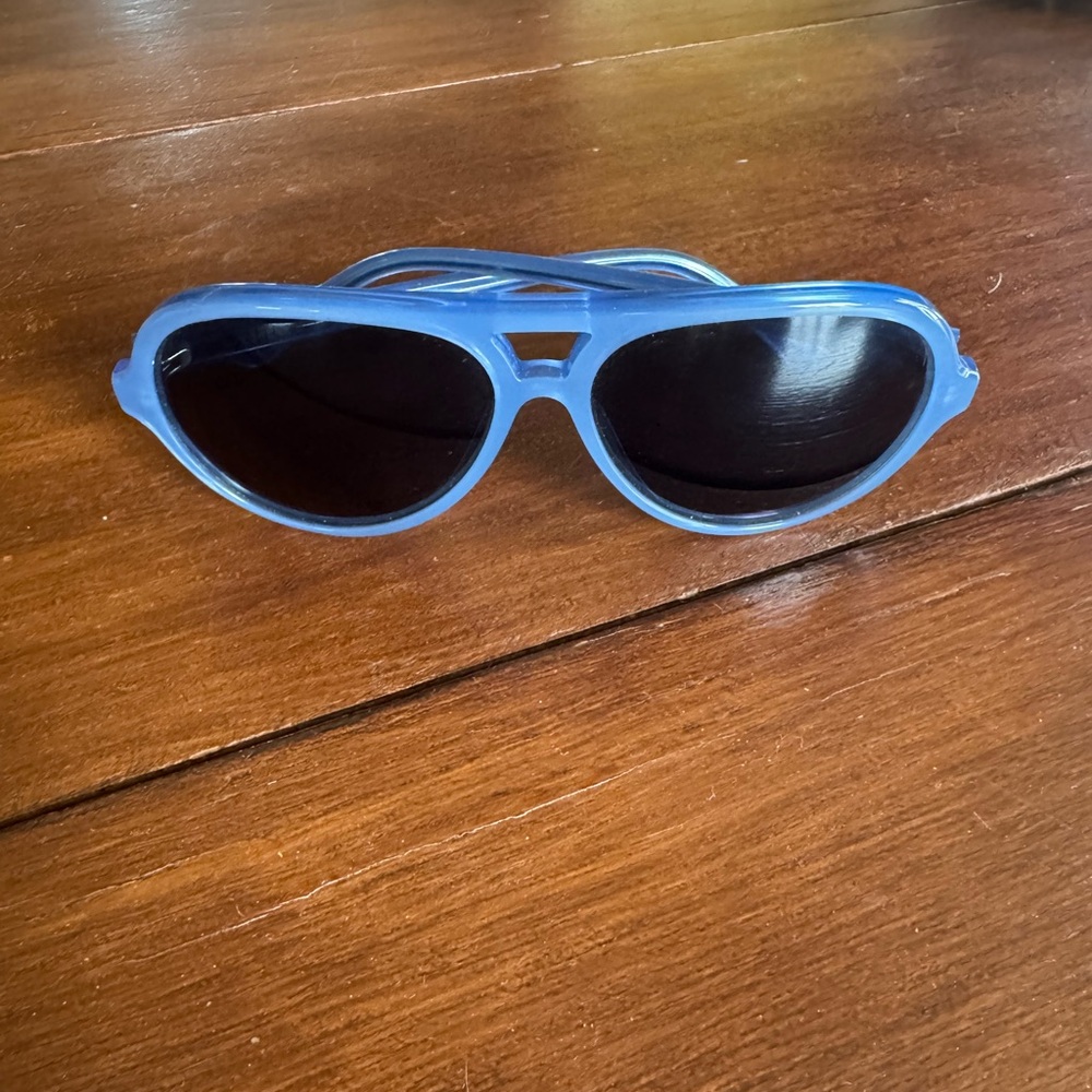 Clare V Blue Aviator Style Sunglasses